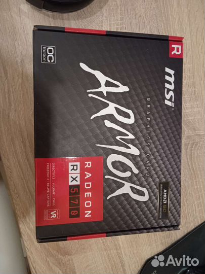 Видеокарта MSI AMD Radeon RX 570 armor 8gb 256bit