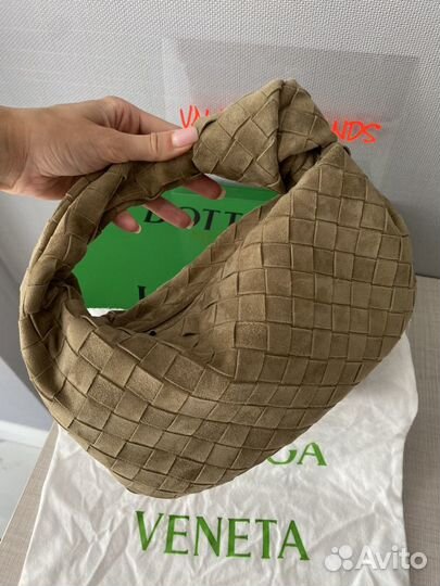 Bottega veneta сумка натуральный замш