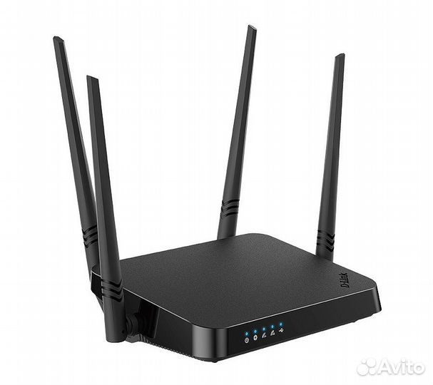 Wi-Fi роутер D-Link DIR-825/RU/I1A, черный