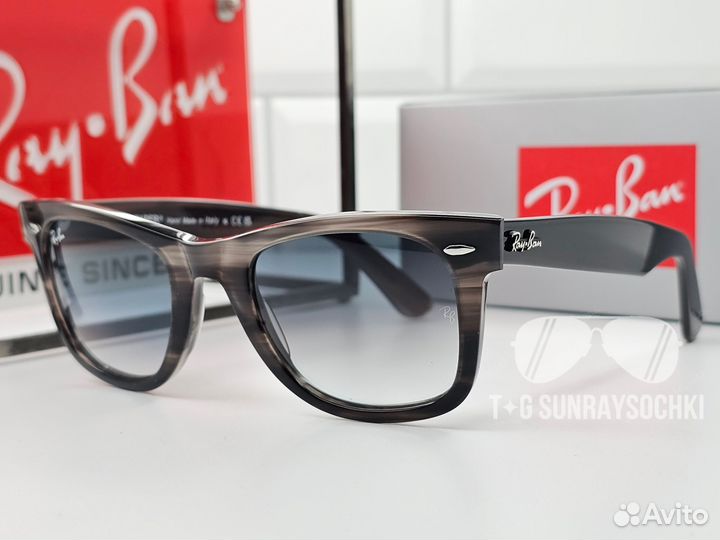Очки Ray Ban Wayfarer 2140 Серый Градиент
