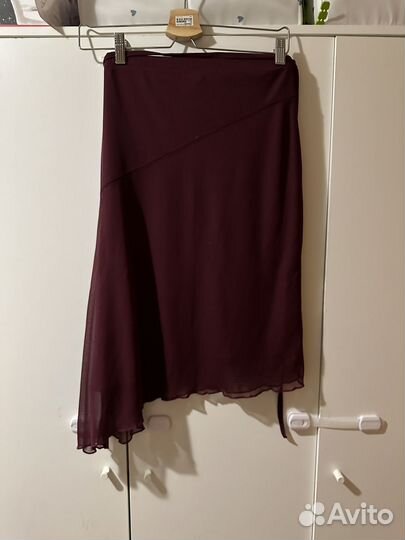 Юбка тюль бордо 42 размер