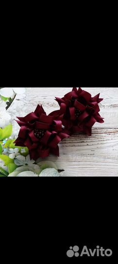 Резиночки резинки заколки для волос ручной работы