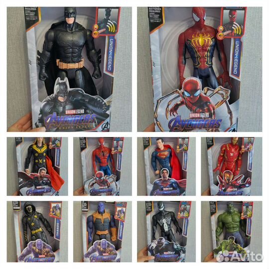 Огромные супергерои Бэтман Человек паук