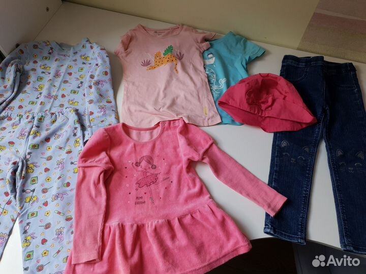 Огромный пакет детских вещей для девочки 2-3 лет