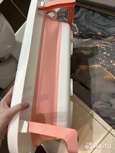 Ванночка для купания складная с матрасиком