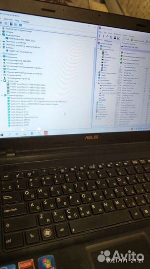 Ноутбук Asus x54hr windows 7-10