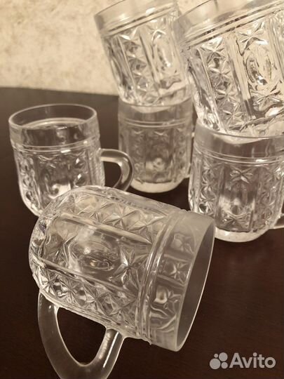 Хрустальные кружки СССР 6 штук