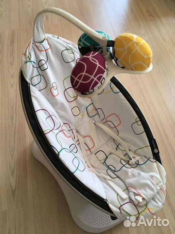 Кресло качалка детское 4 Moms цвет мультик плюш