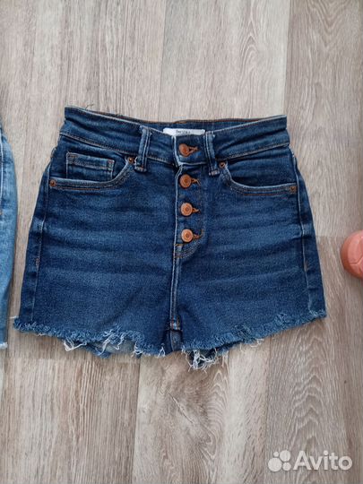 Джинсовые шорты пакетом Zara, Bershka