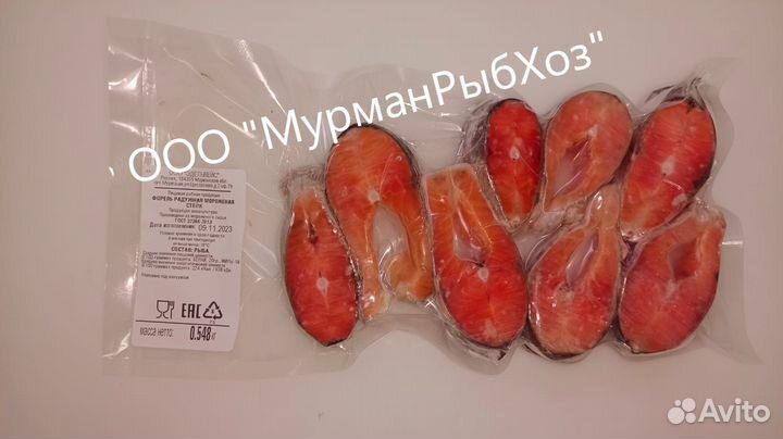 Стейки форели в в/у (опт)