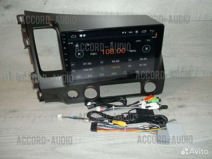 Магнитола 2DIN Honda Civic Android GPS WiFi
