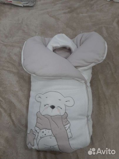 Конверт одеяло на выписку осень-зима