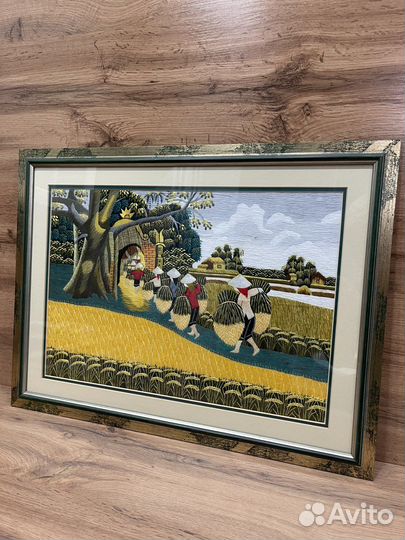 Картина из шелка