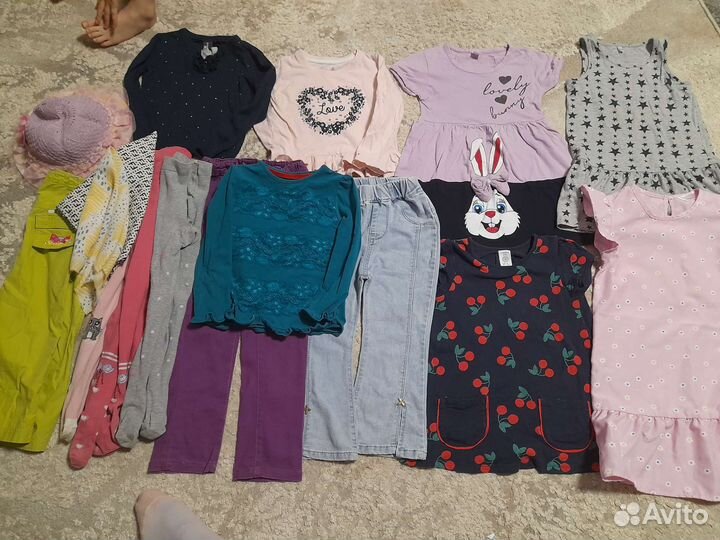 Детские вещи пакетом для девочки 104 110 116