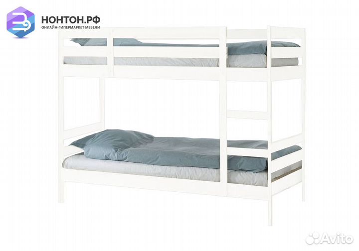 Двухъярусная кровать Пирус белый