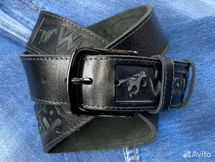 Кожаный ремень Wrangler