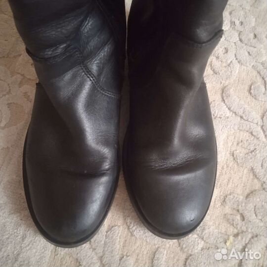 Сапоги zara 32 кожа