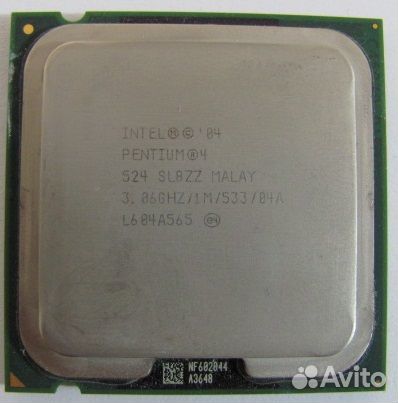 Процессор:Intel Pentium 4 (Processor 524)(3.06GHz)