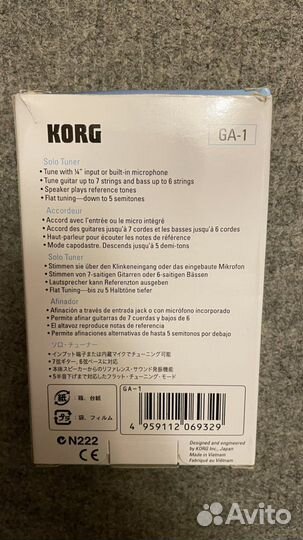 Тюнер для гитары Korg GA-1
