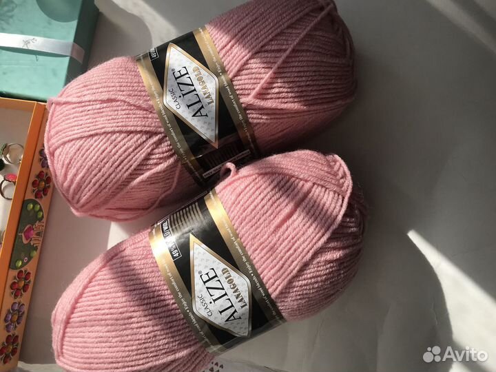 Пряжа alize lanagold цвет пудра