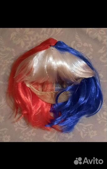 Парик фанат флаг россия