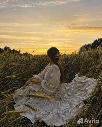 Платье льняное