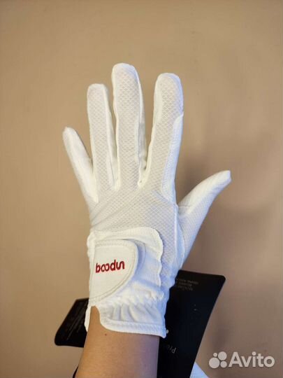 Перчатки для верховой езды белые L