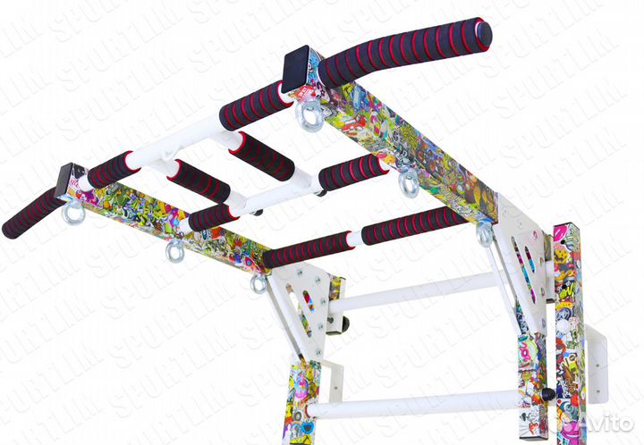 Шведская стенка с рукоходом, лестницей, кольцами