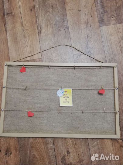 Фоторамка с прищепками