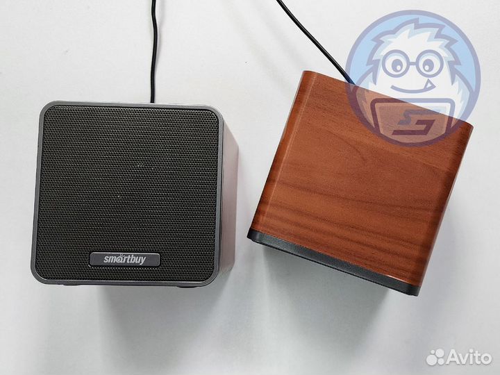 Колонки Smartbuy Cubes, коричневые
