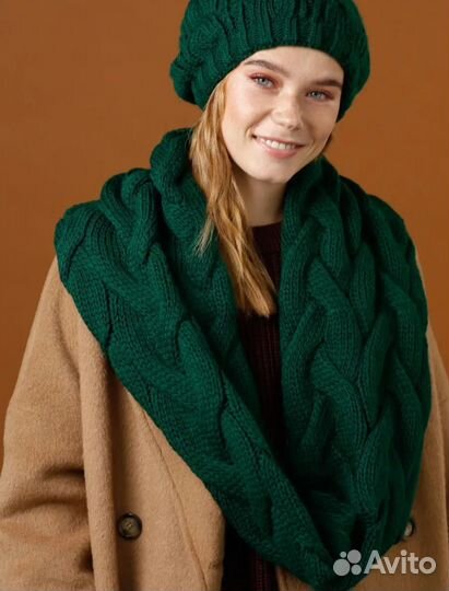 Снуд зимний шарф