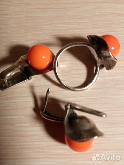 Серьги серебро