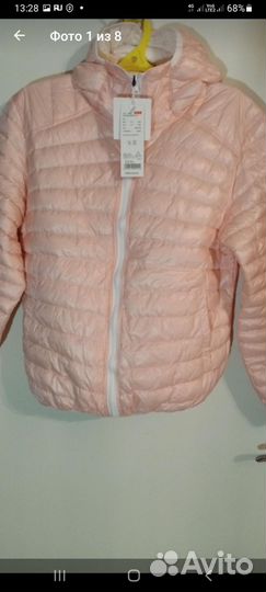 Двусторонний пуховик 46-48-50 новый весна осень
