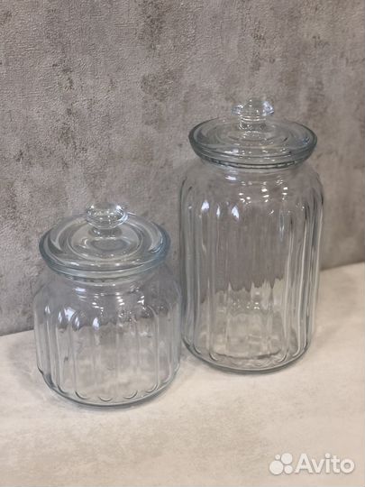Стеклянные банки для хранения Pasabahce 2 шт