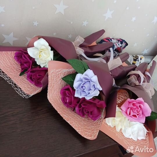 Подарок на 8 марта букет из мыла