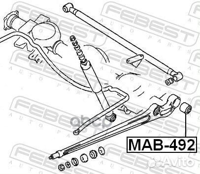 Сайлентблок MAB-492 MAB-492 Febest