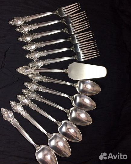 Ложки Вилки мельхиор Троянда СССР