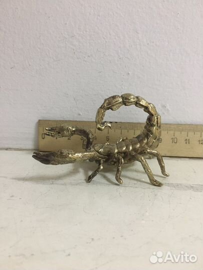 Скорпион бронза статуэтка шикарная