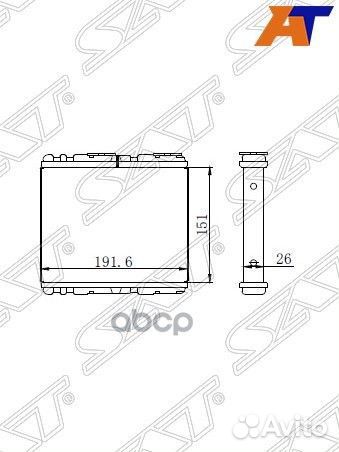 Радиатор отопителя салона diesel MK211/MK260/M
