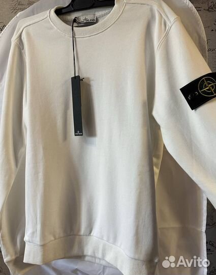 Stone island свитшот белый