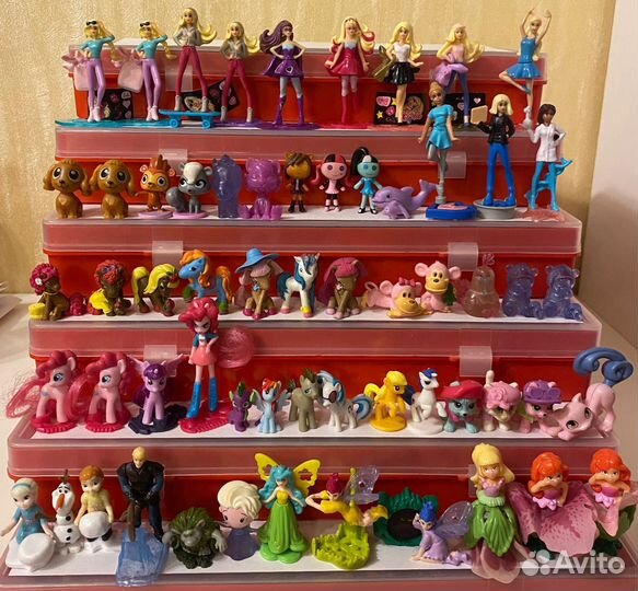 Киндер принцессы, Барби, Винкс, Монстер Хай, пони