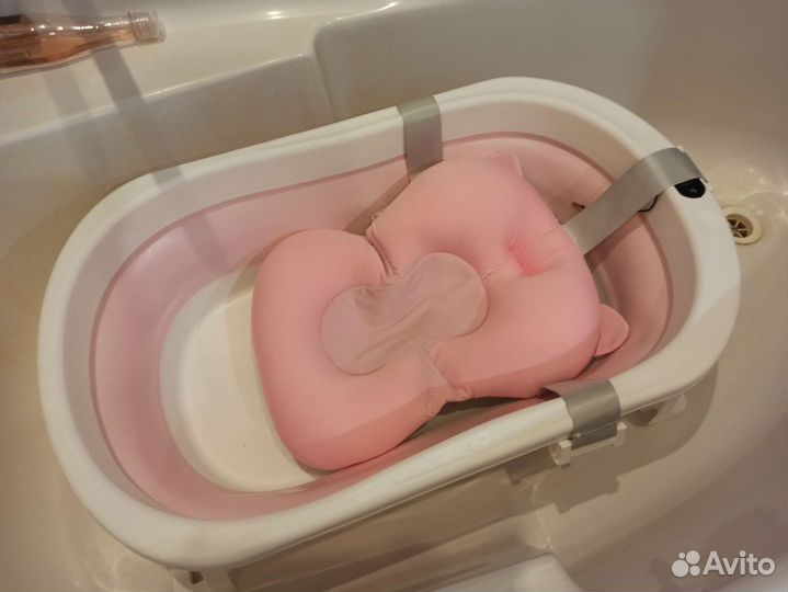 Ванночка для купания складная с термометром
