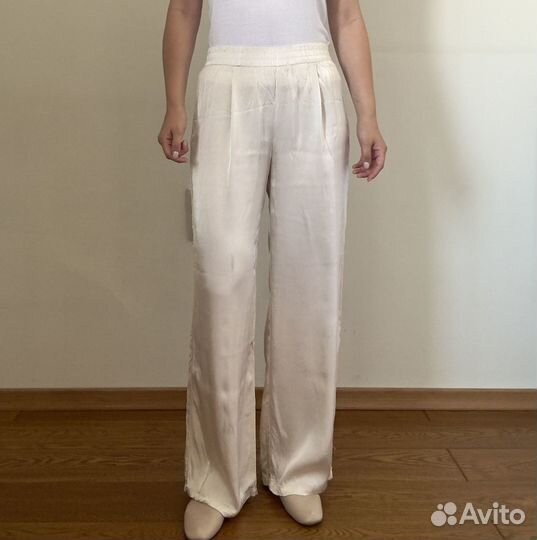 Атласные брюки Bershka