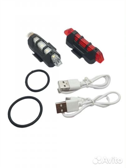 Фонари велосипедные комплект (перед, зад)