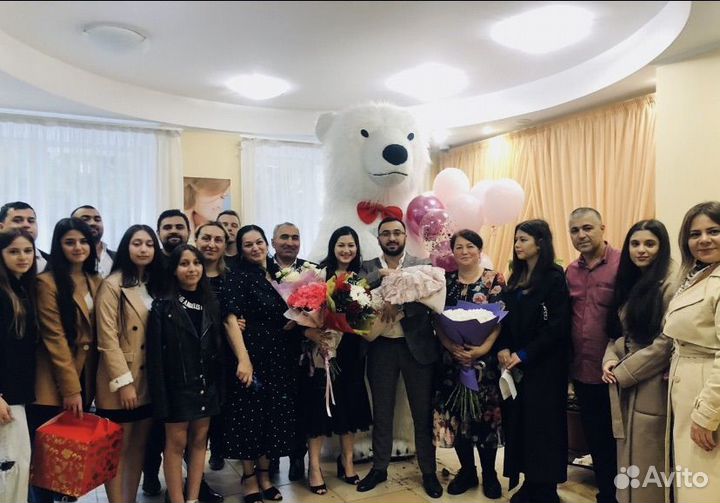 Поздравление от мишки/Ростовые куклы Пенза