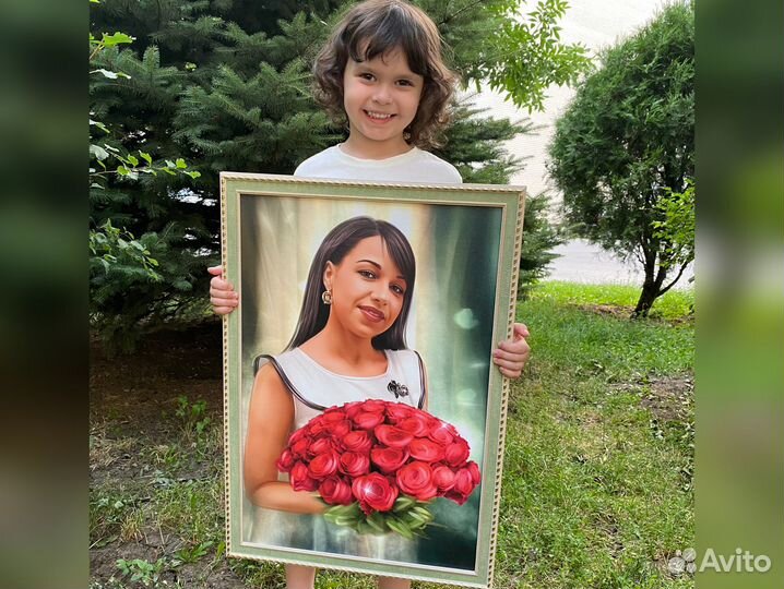 Портрет по фото / Печать на холсте