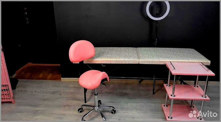 Кушетка для наращивания тележка стул лампа