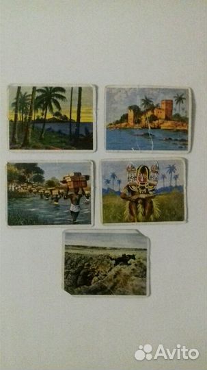 Германия.Открытки-вкладыши в сигареты.Нем.колонии