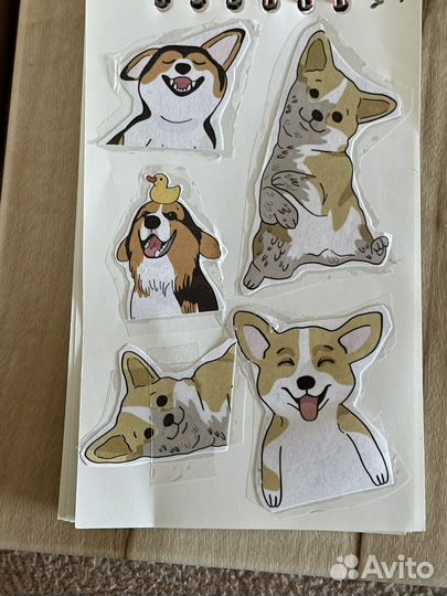 Наклейки с корги