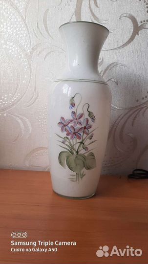 Антикварная ваза стекло